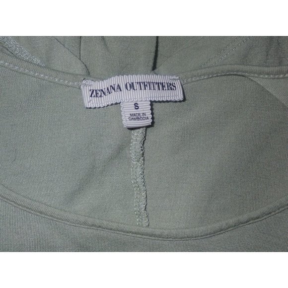 Zenana Outfitters S Langenlook‎ 3/4 Sleeve Rayon Green  Tunic Top Casual Boho - Picture 4 of 4